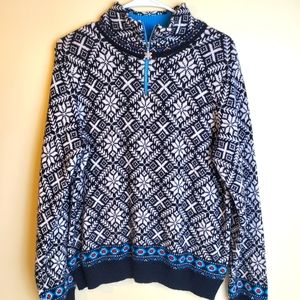 Telluride Clothing Company Snowflake LambsWool and Alpaca Blend Sweater